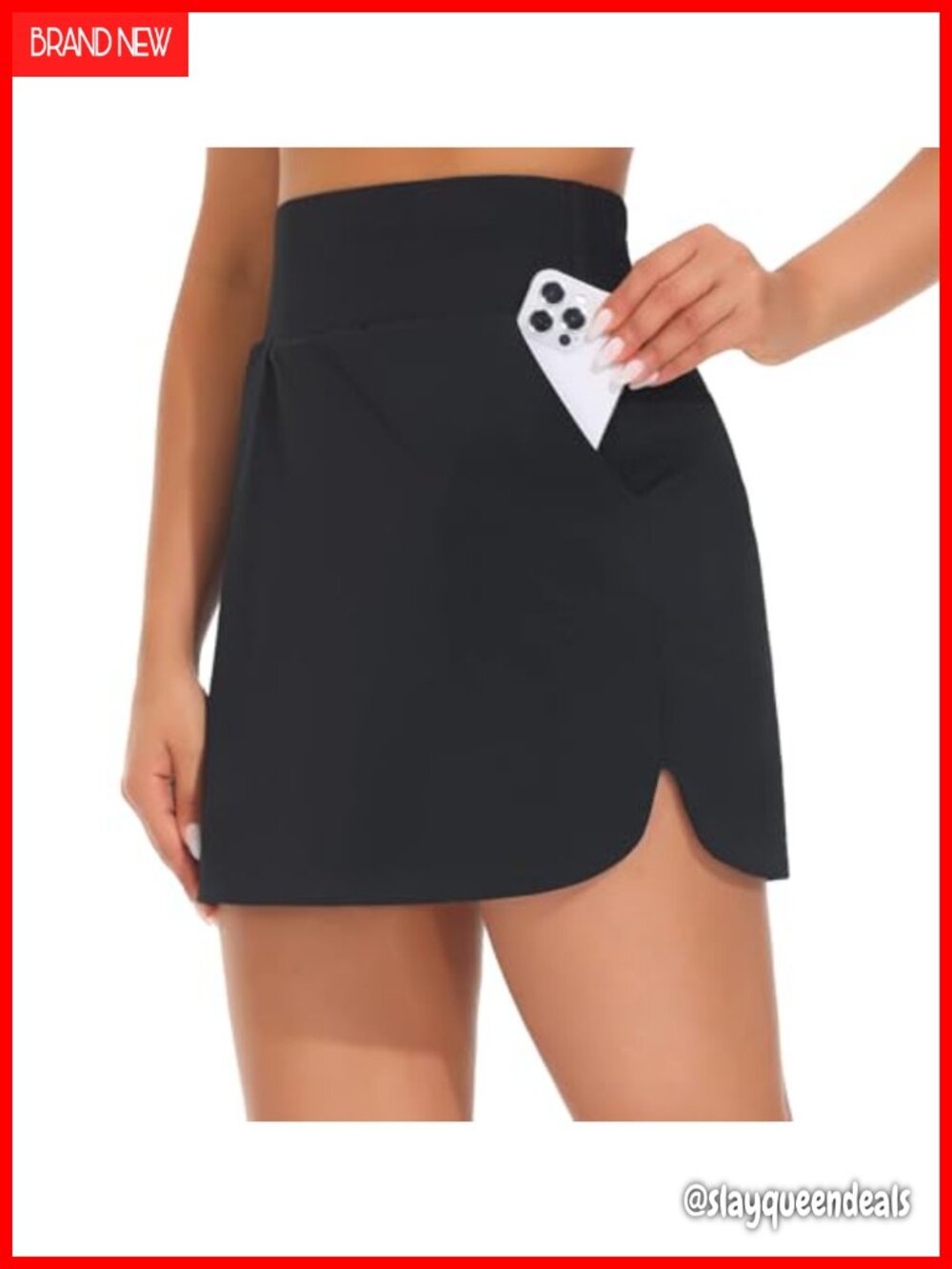 Women's Athletic Skort High Waist Golf Tennis Built-in Shorts Skort